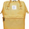 Kah&Kee Polyester Travel Backpack Functional Anti-theft School Laptop for Women Men (Yellow, Medium)